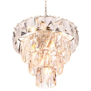 112638UL - Chandelier Amazone S nickel finish
