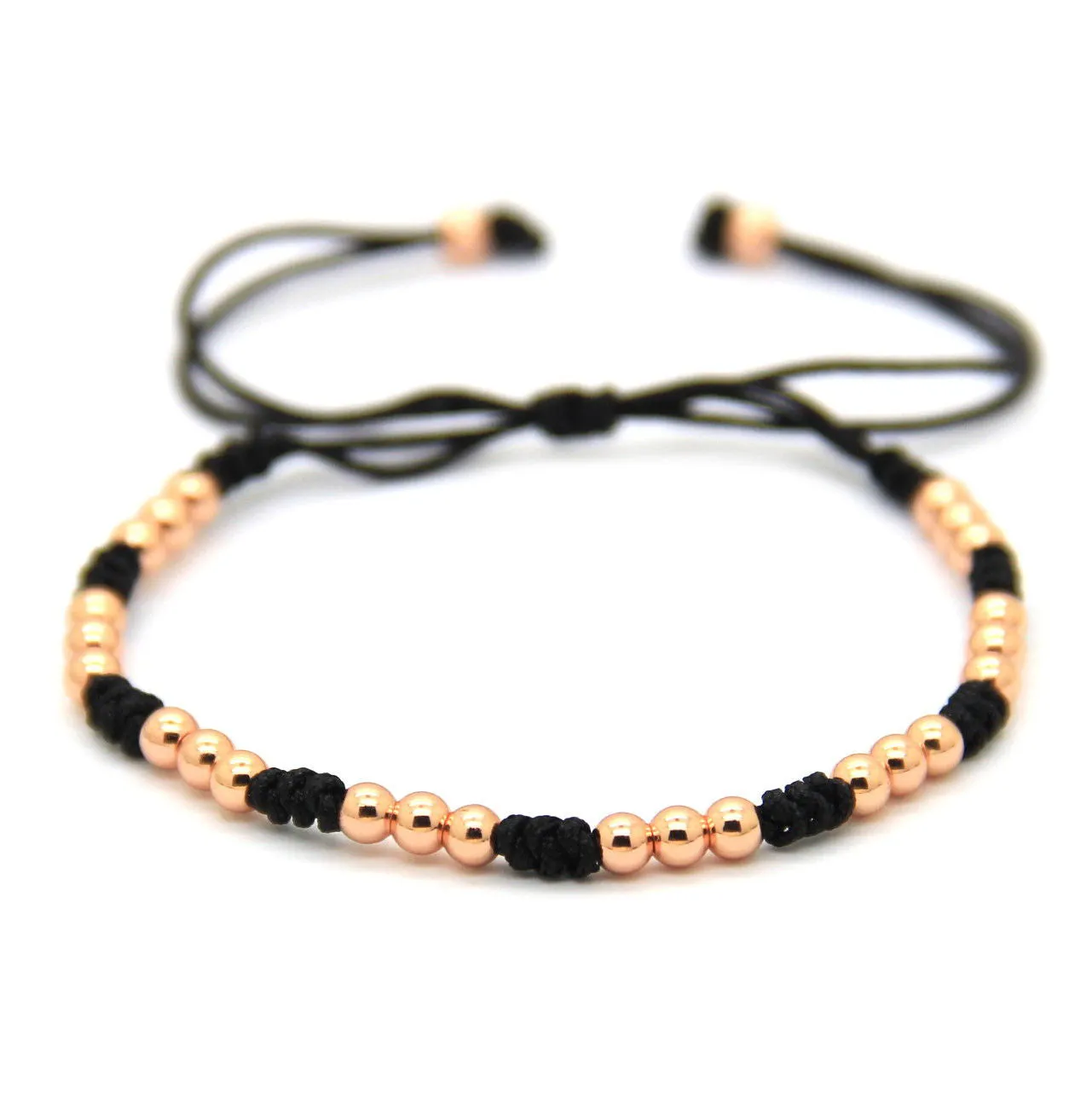18K Plated 3 Colours 4mm Balls Trio Layer