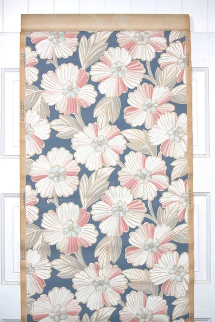 1930s Floral Vintage Wallpaper