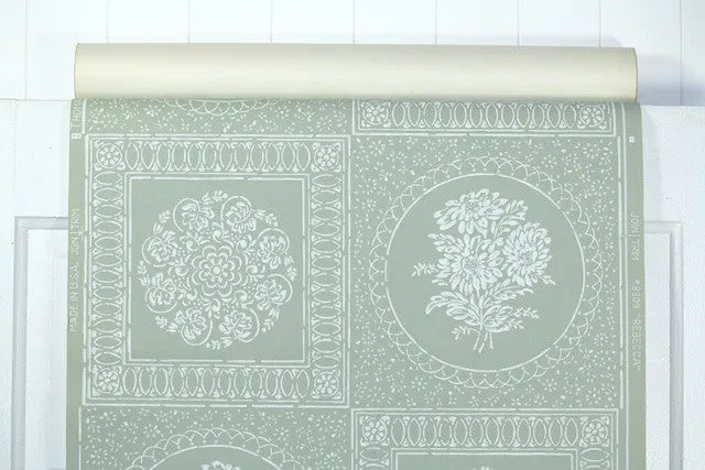 1940s Floral Vintage Wallpaper