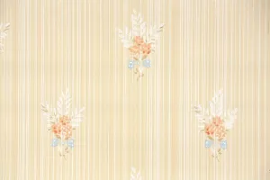 1940s Floral Vintage Wallpaper