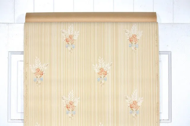 1940s Floral Vintage Wallpaper
