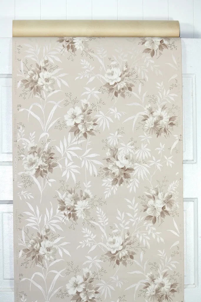 1940s Floral Vintage Wallpaper