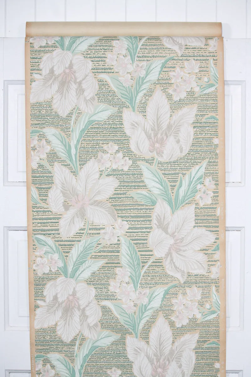 1940s Floral Vintage Wallpaper