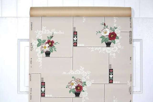 1940s Kitchen Vintage Wallpaper