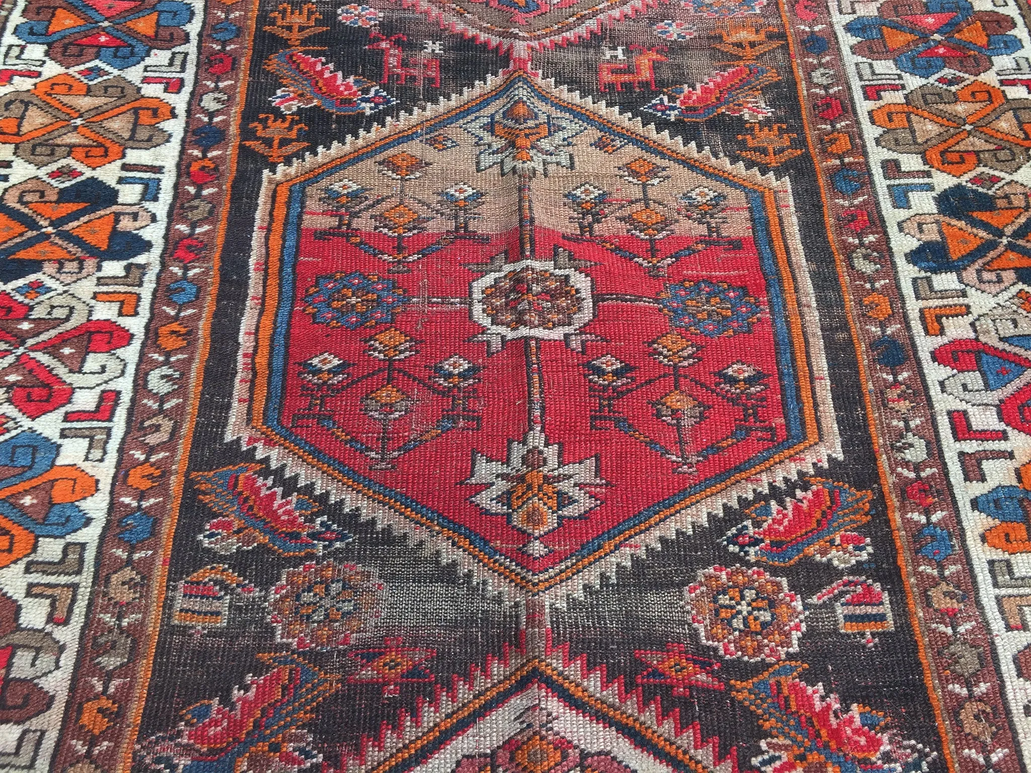 1940s Persian Runner Rug - 55" x 100" - ON HOLD