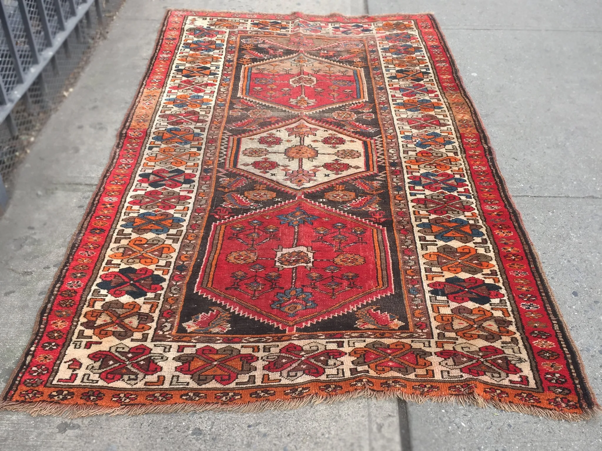1940s Persian Runner Rug - 55" x 100" - ON HOLD