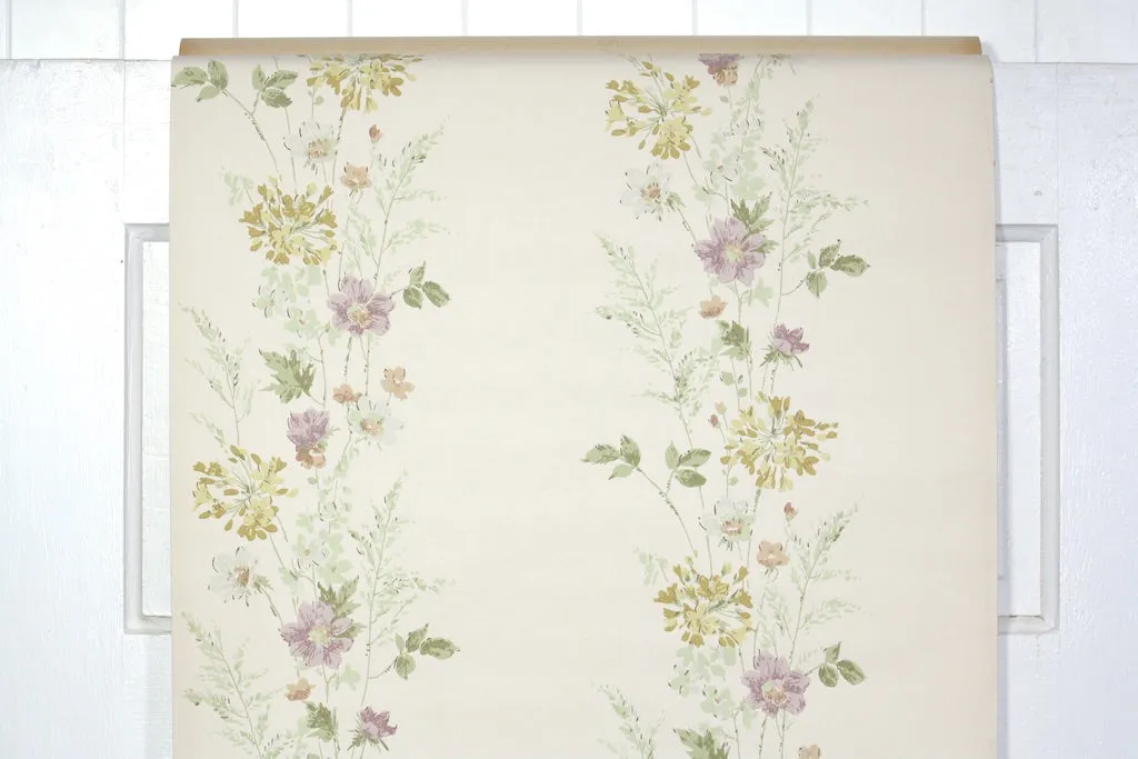1950s Floral Vintage Wallpaper