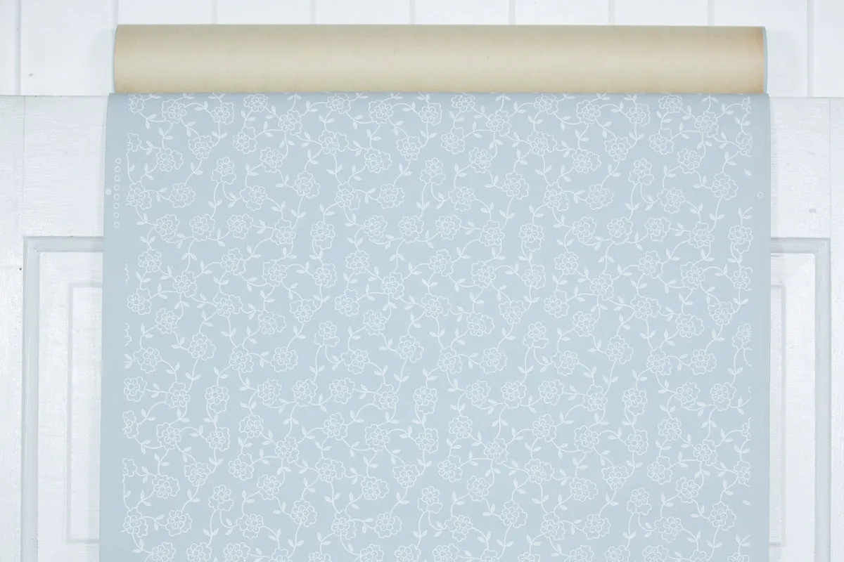 1950s Floral Vintage Wallpaper