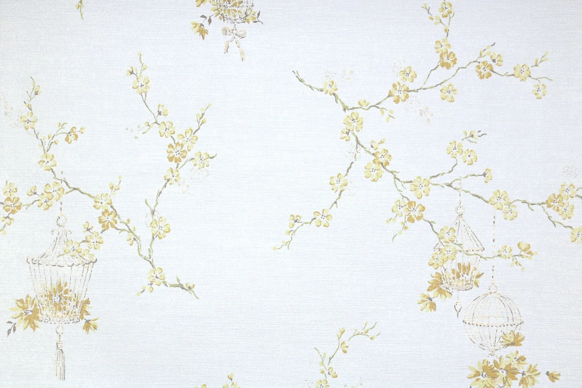 1950s Floral Vintage Wallpaper