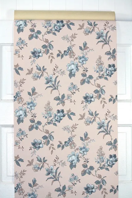 1950s Floral Vintage Wallpaper