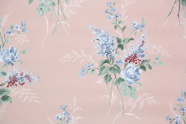 1950s Floral Vintage Wallpaper