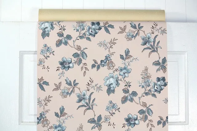 1950s Floral Vintage Wallpaper