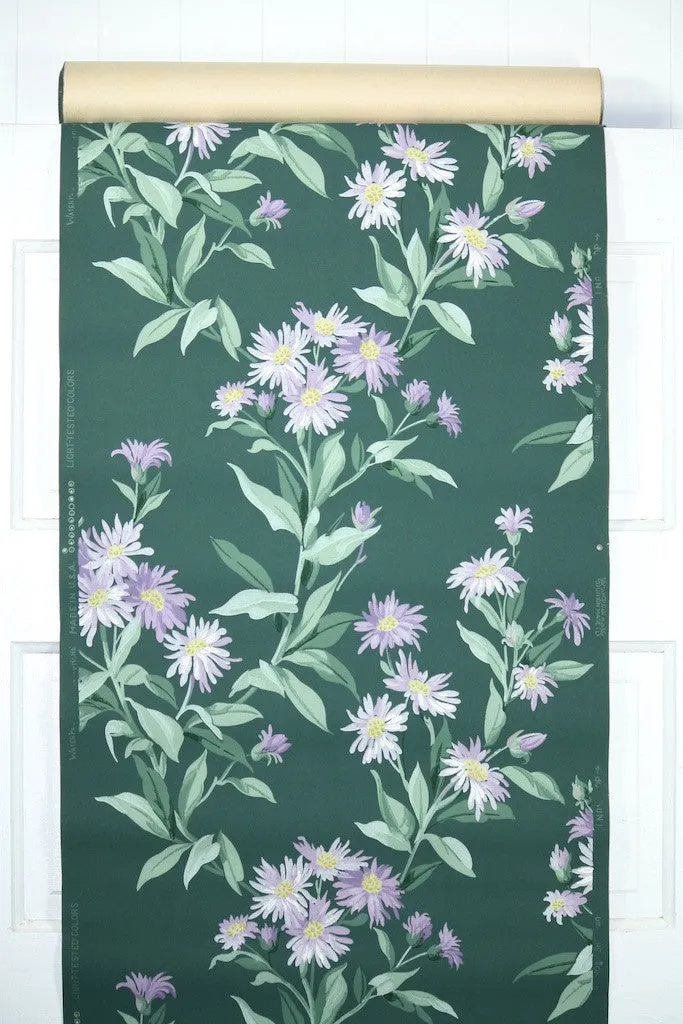 1950s Floral Vintage Wallpaper