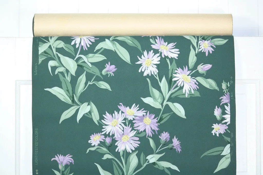 1950s Floral Vintage Wallpaper