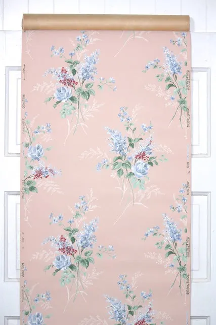 1950s Floral Vintage Wallpaper