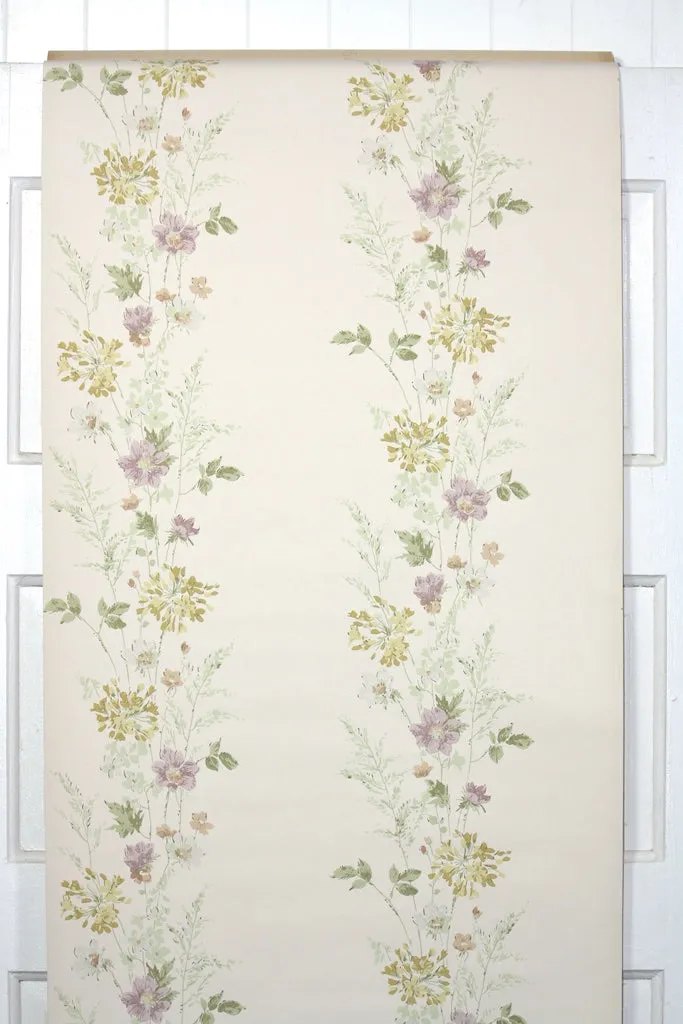 1950s Floral Vintage Wallpaper