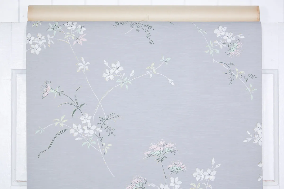 1950s Floral Vintage Wallpaper