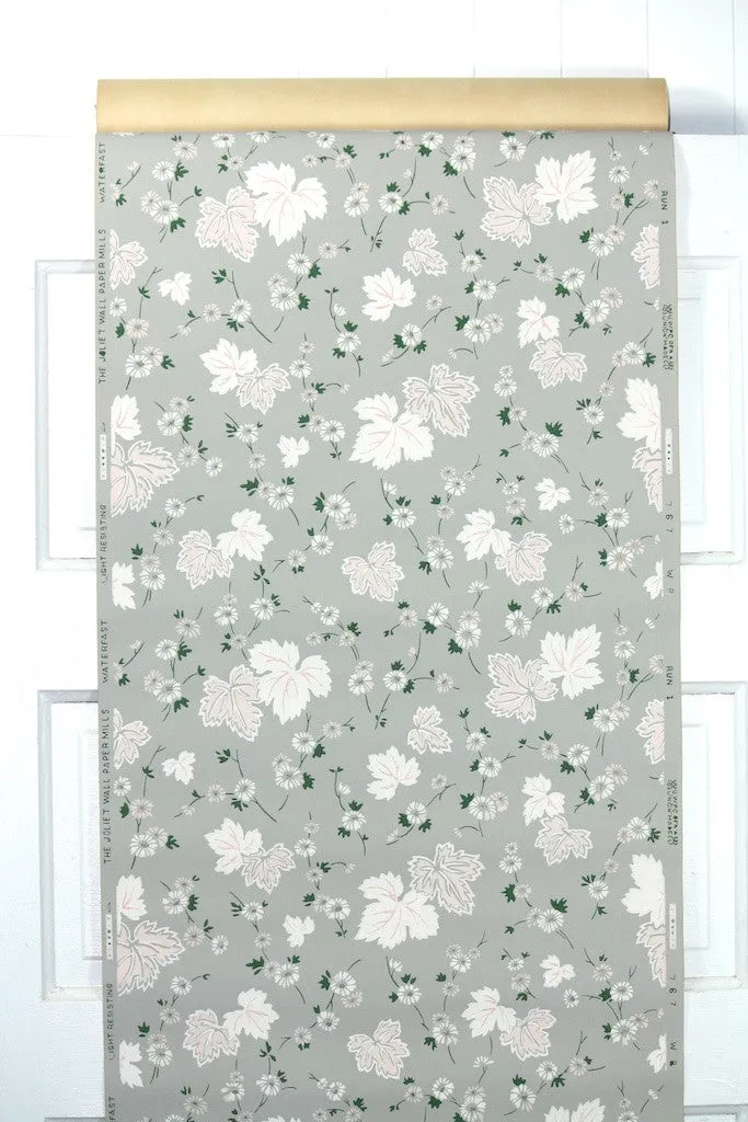 1950s Floral Vintage Wallpaper