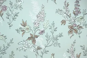 1950s Floral Vintage Wallpaper