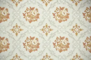 1960s Floral Vintage Wallpaper