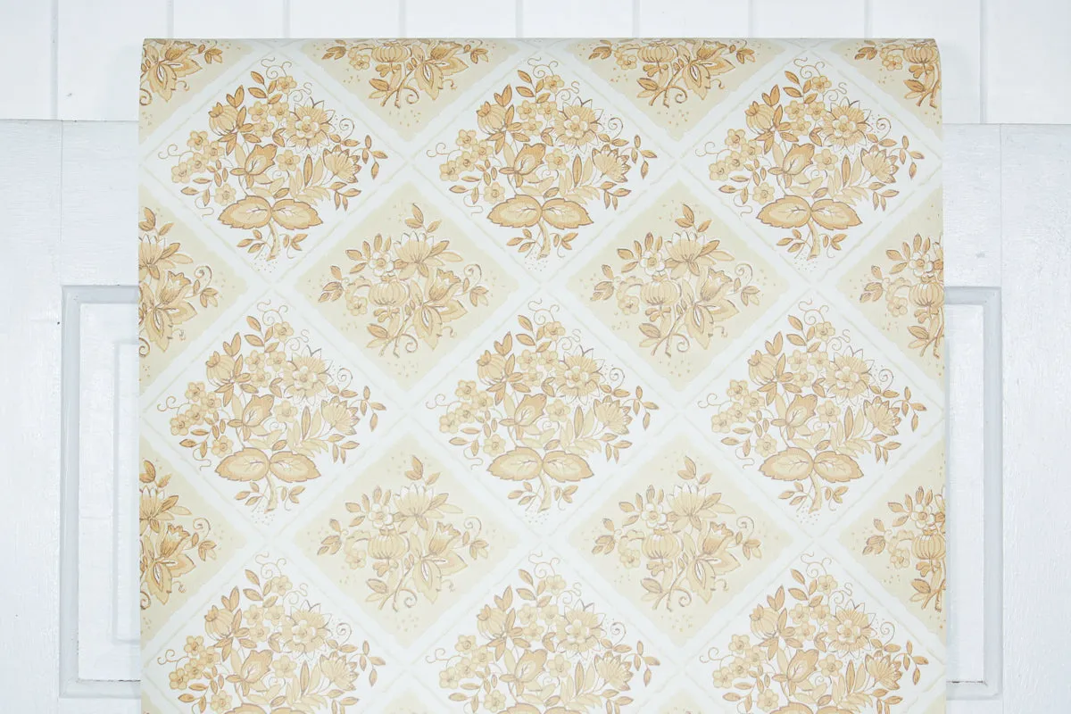 1960s Kitchen Floral Vintage Wallpaper