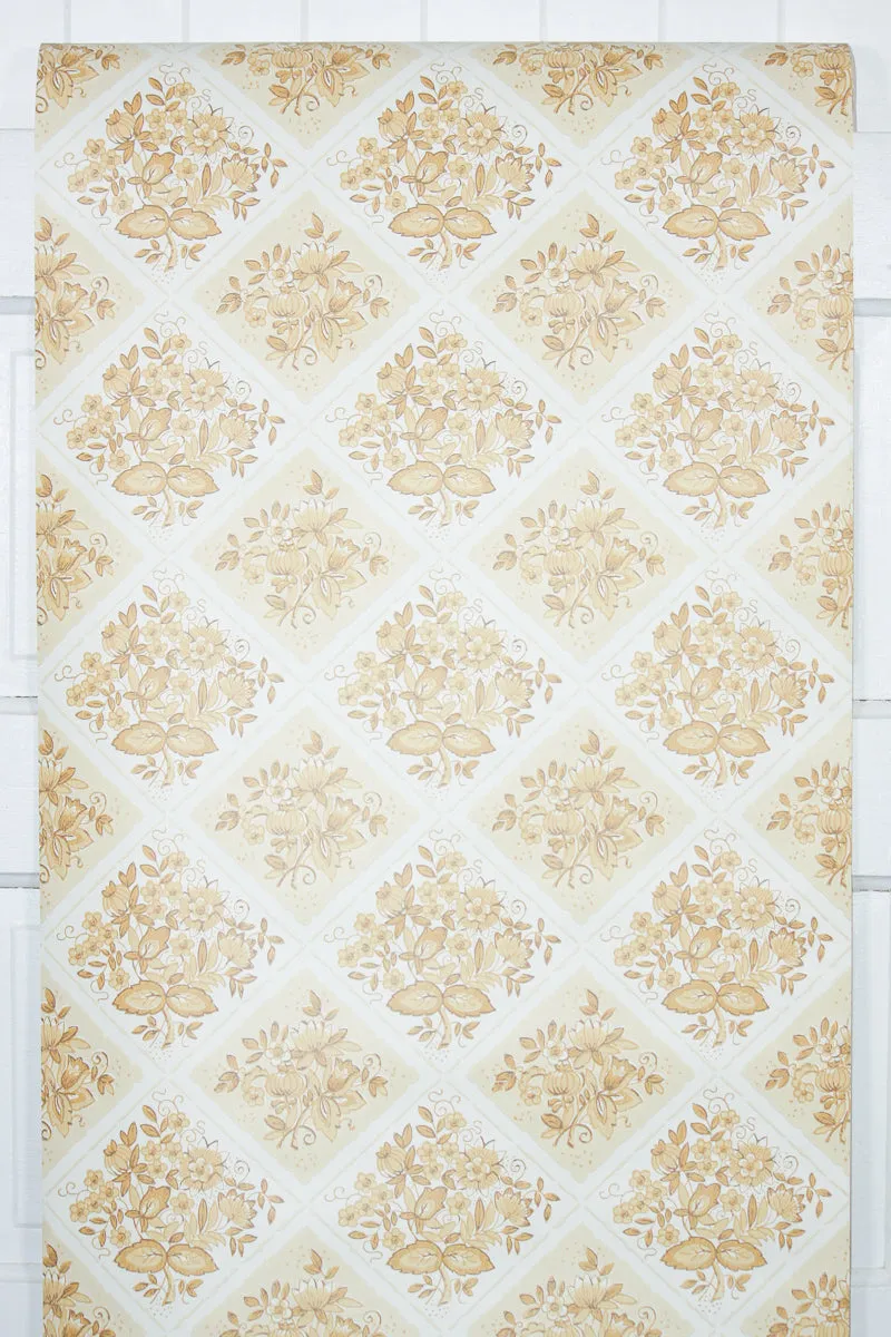1960s Kitchen Floral Vintage Wallpaper