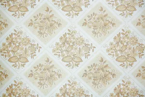 1960s Kitchen Floral Vintage Wallpaper