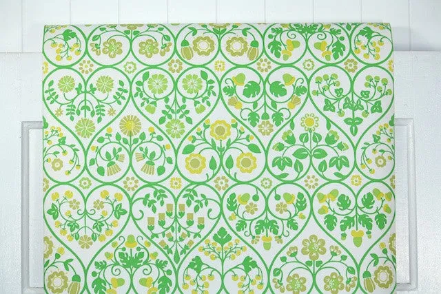 1970s Floral Vintage Wallpaper