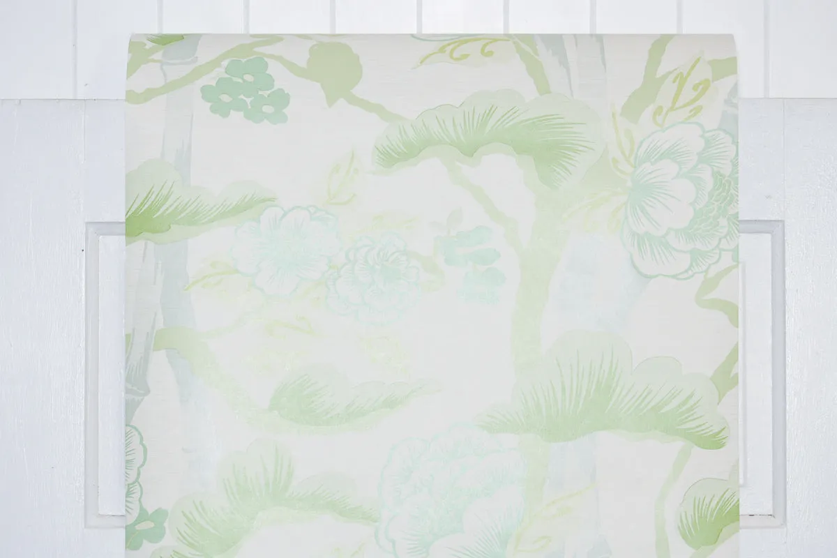 1970s Floral Vintage Wallpaper