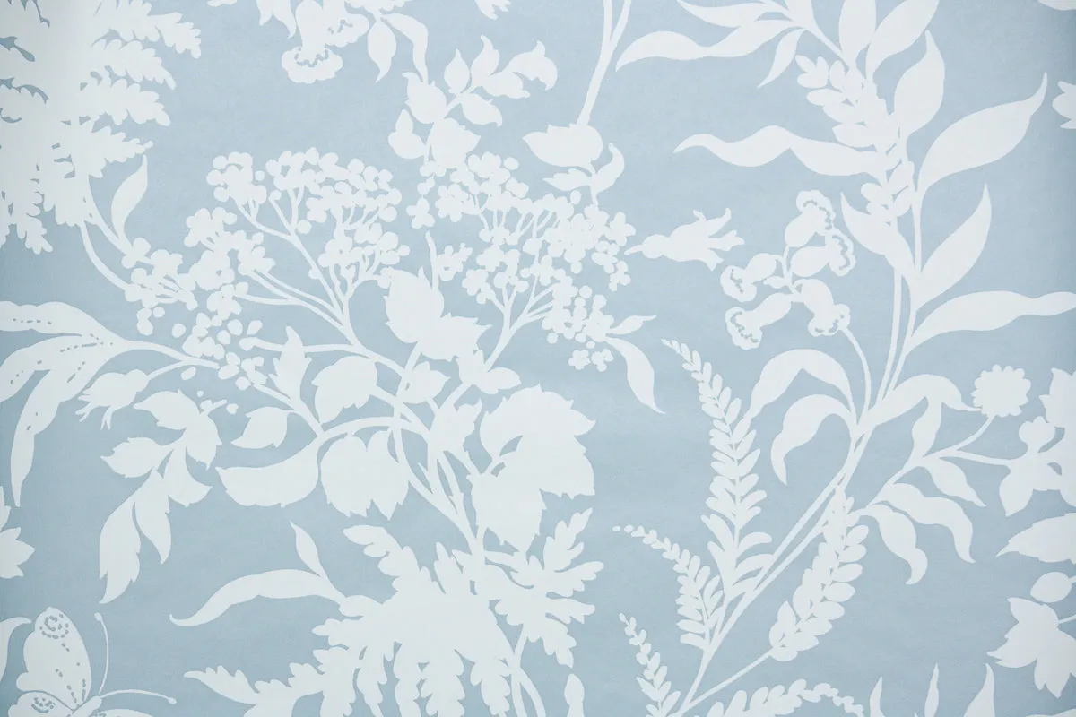 1970s Floral Vintage Wallpaper