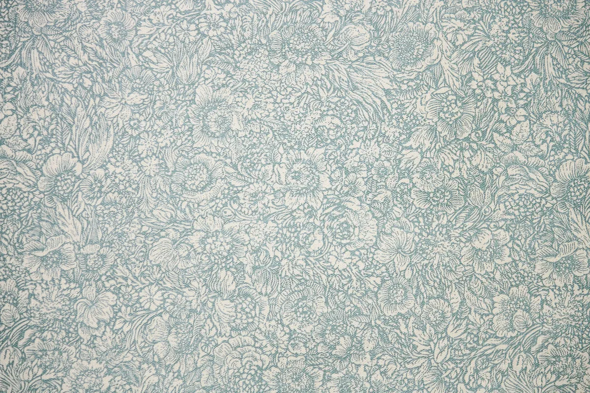 1970s Floral Vintage Wallpaper