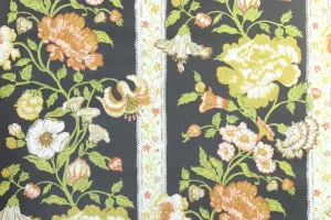 1970s Floral Vintage Wallpaper
