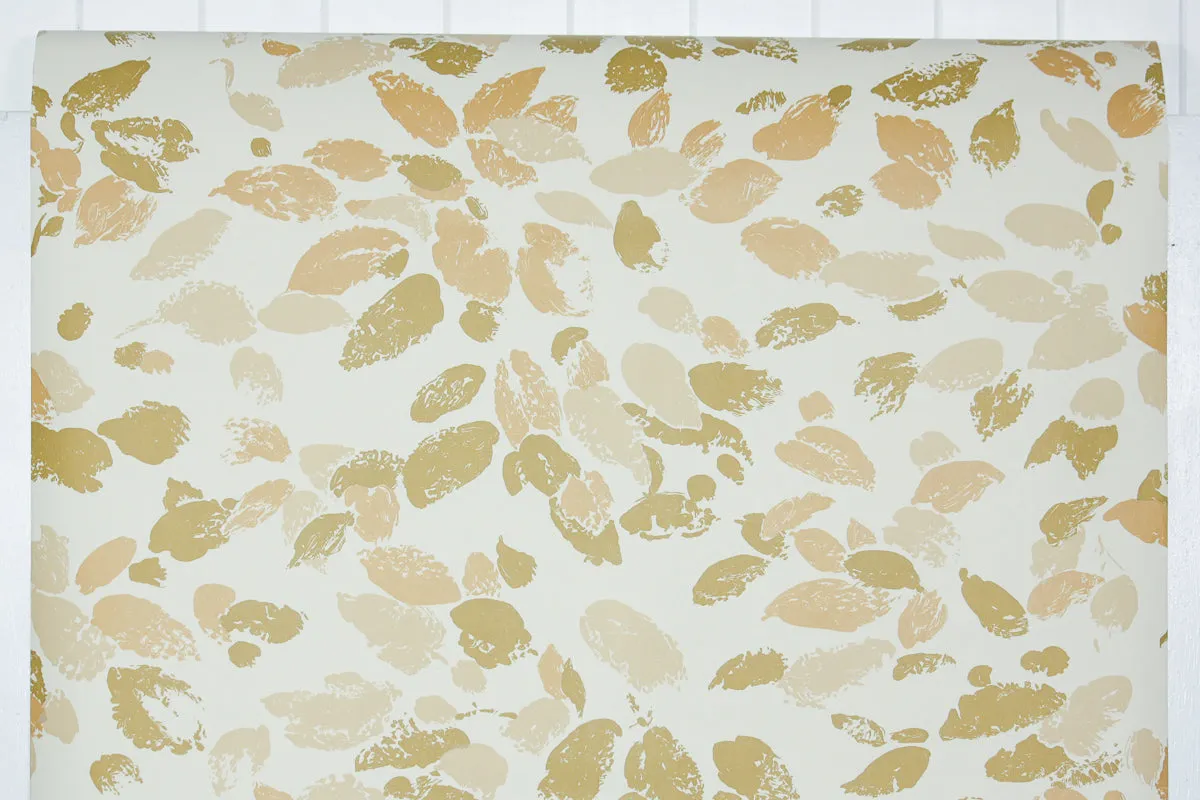 1970s Floral Vintage Wallpaper