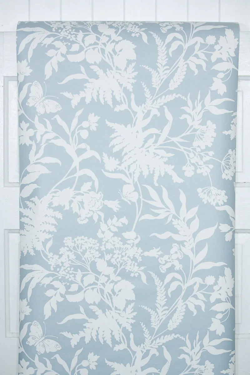 1970s Floral Vintage Wallpaper