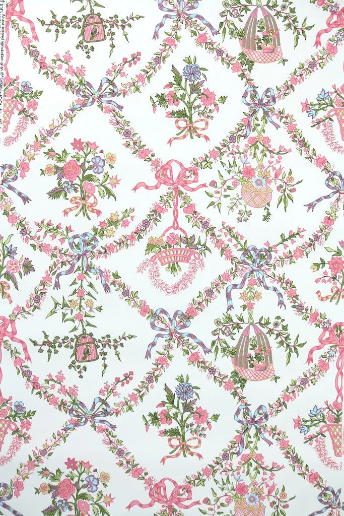 1970s Floral Vintage Wallpaper