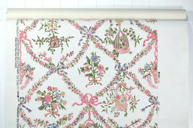 1970s Floral Vintage Wallpaper