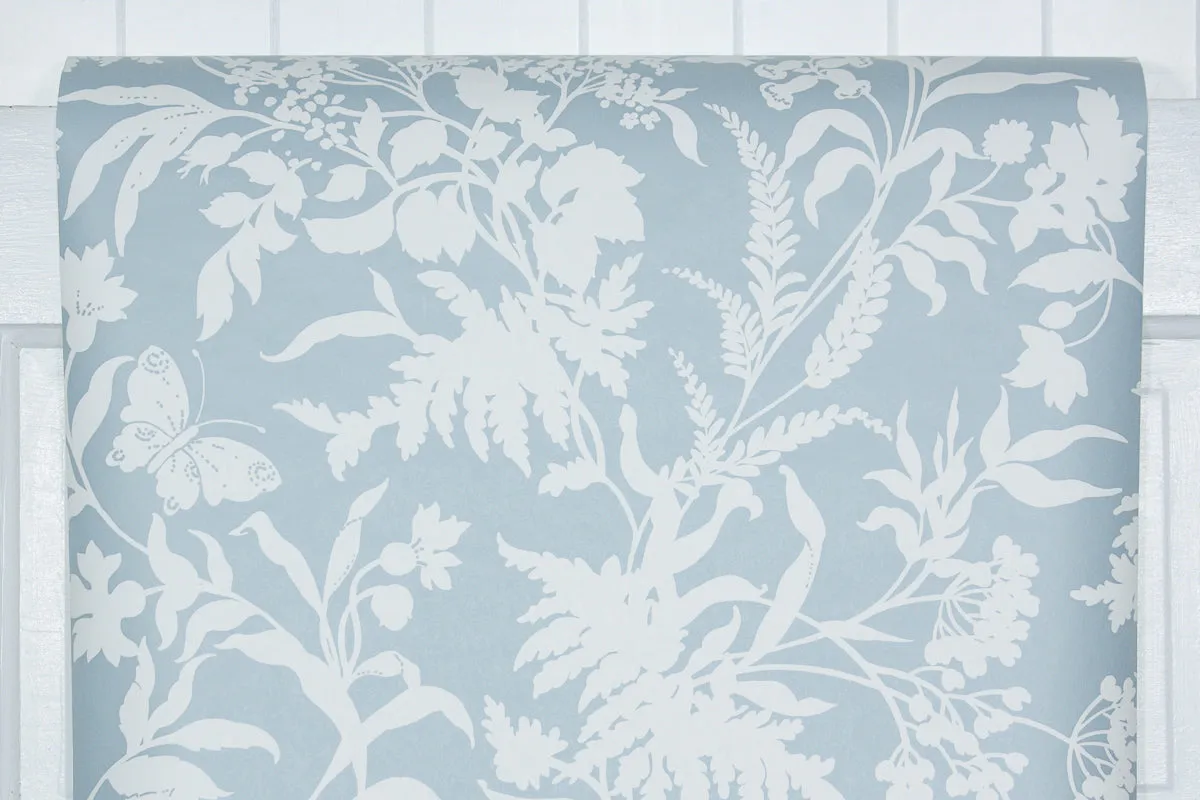 1970s Floral Vintage Wallpaper