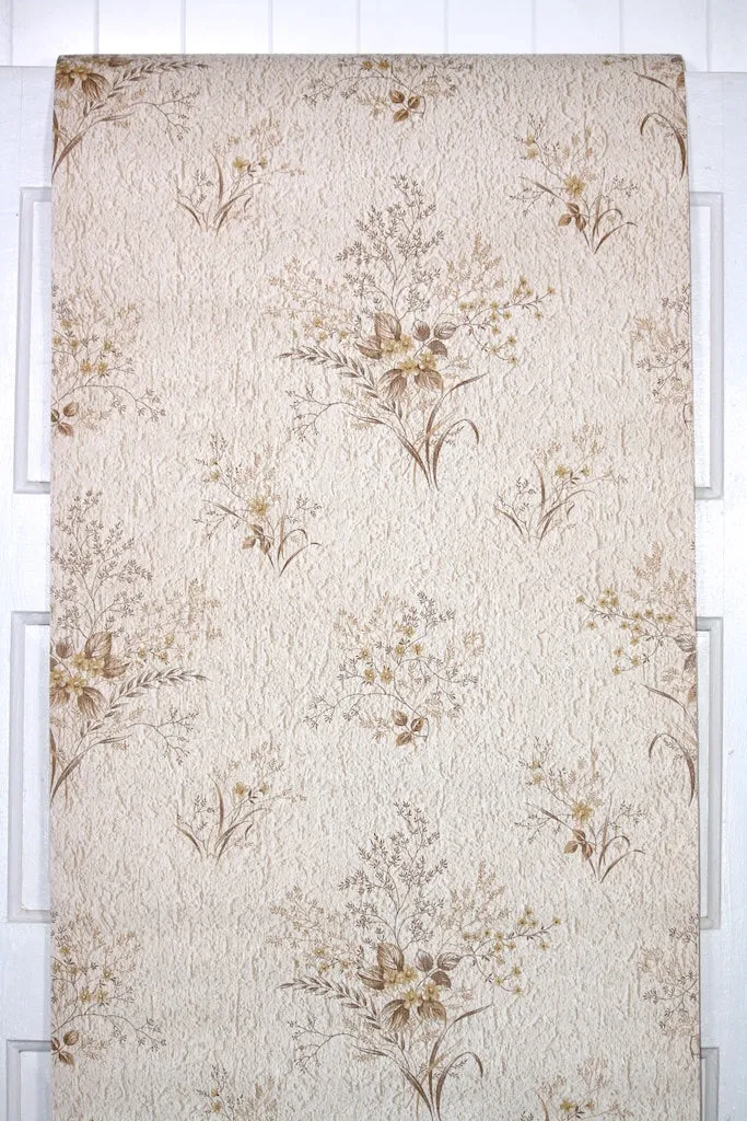 1970s Floral Vintage Wallpaper