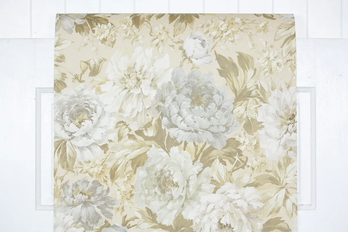1970s Floral Vintage Wallpaper