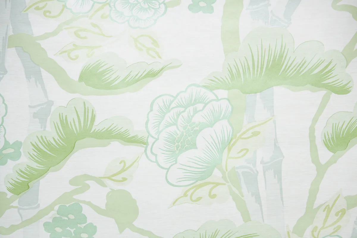 1970s Floral Vintage Wallpaper