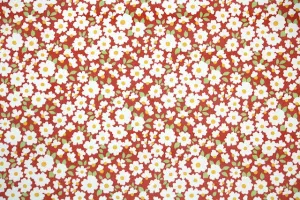 1970s Floral Vinyl Vintage Wallpaper