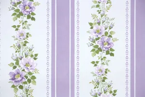 1970s Vintage Flock Wallpaper