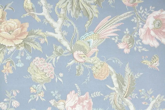 1980s Floral Vintage Wallpaper
