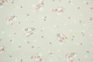 1980s Floral Vintage Wallpaper