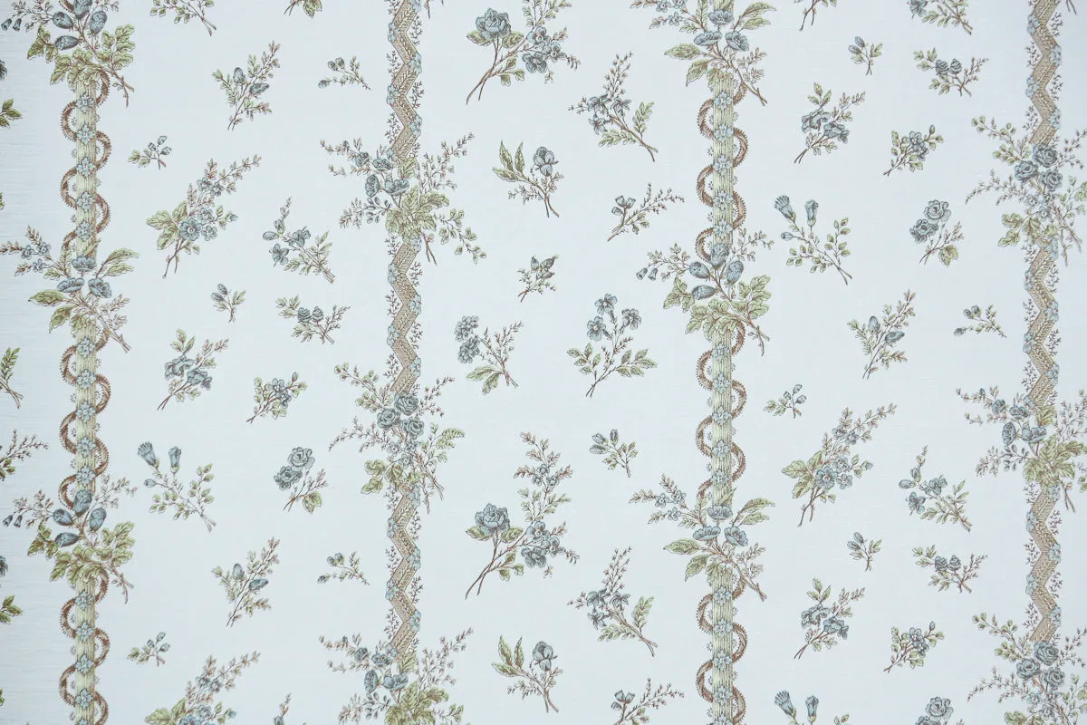 1980s Floral Vintage Wallpaper
