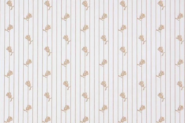 1980s Floral Vintage Wallpaper