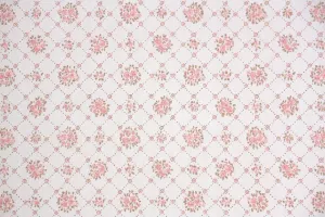 1980s Floral Vintage Wallpaper