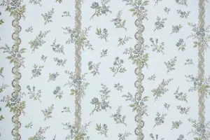 1980s Floral Vintage Wallpaper