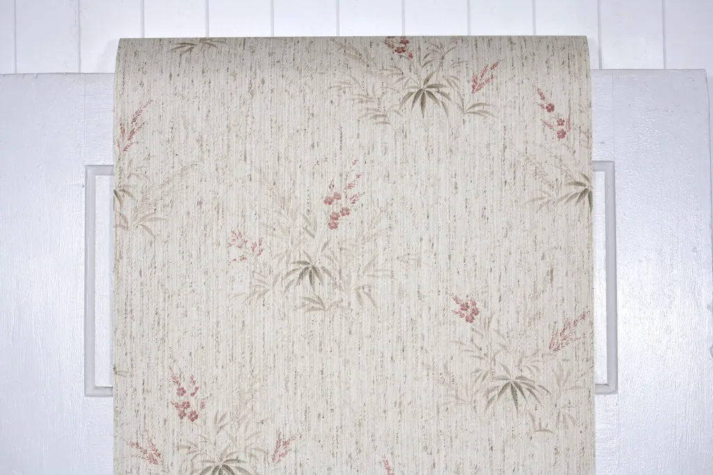 1980s Floral Vintage Wallpaper